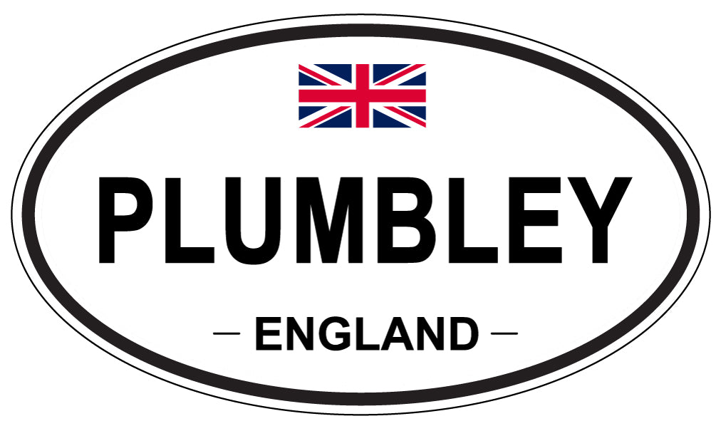 PLUMBLEY, ENGLAND - Oval Sticker