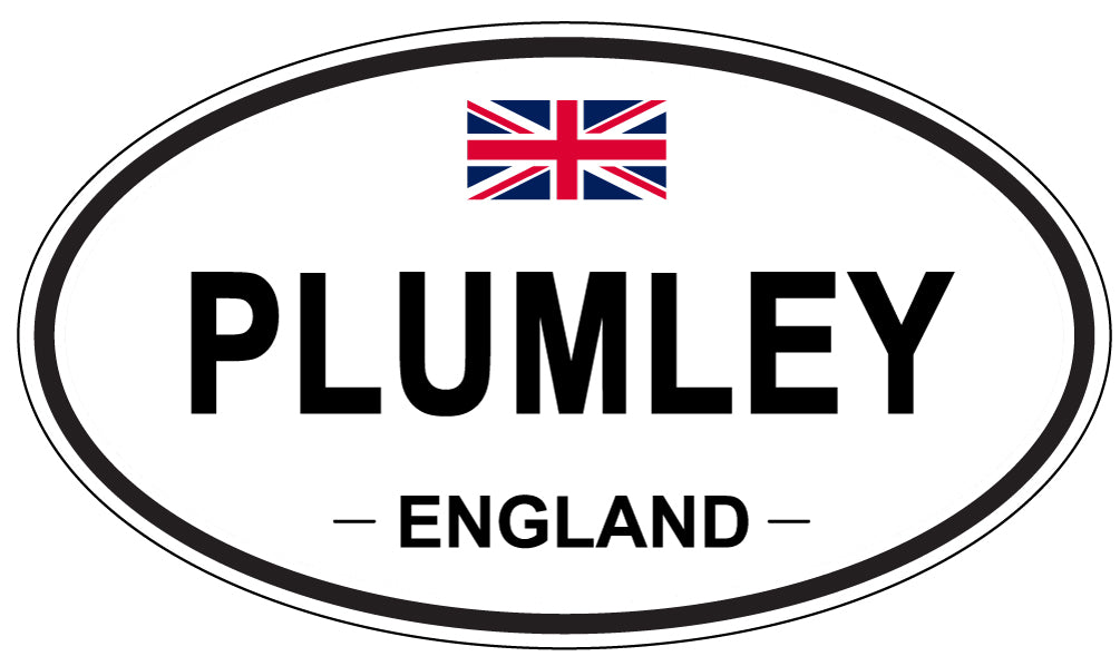 PLUMLEY, England - Oval Magnet