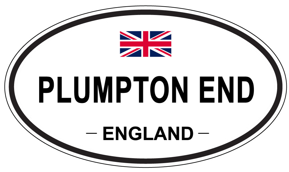 PLUMPTON END, ENGLAND - Oval Sticker