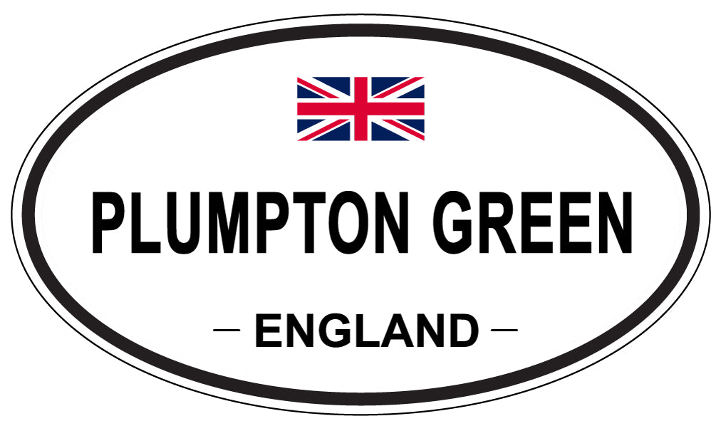 PLUMPTON GREEN, ENGLAND - Oval Sticker
