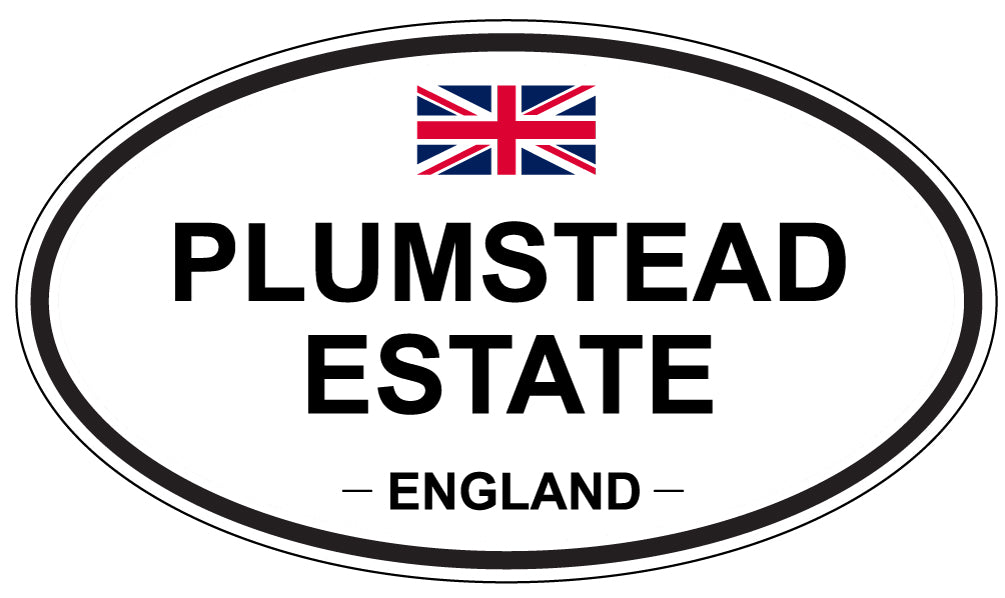 PLUMSTEAD ESTATE, England - Oval Magnet