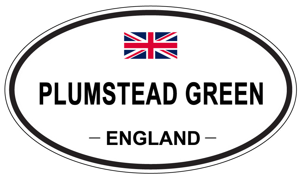 PLUMSTEAD GREEN, ENGLAND - Oval Sticker