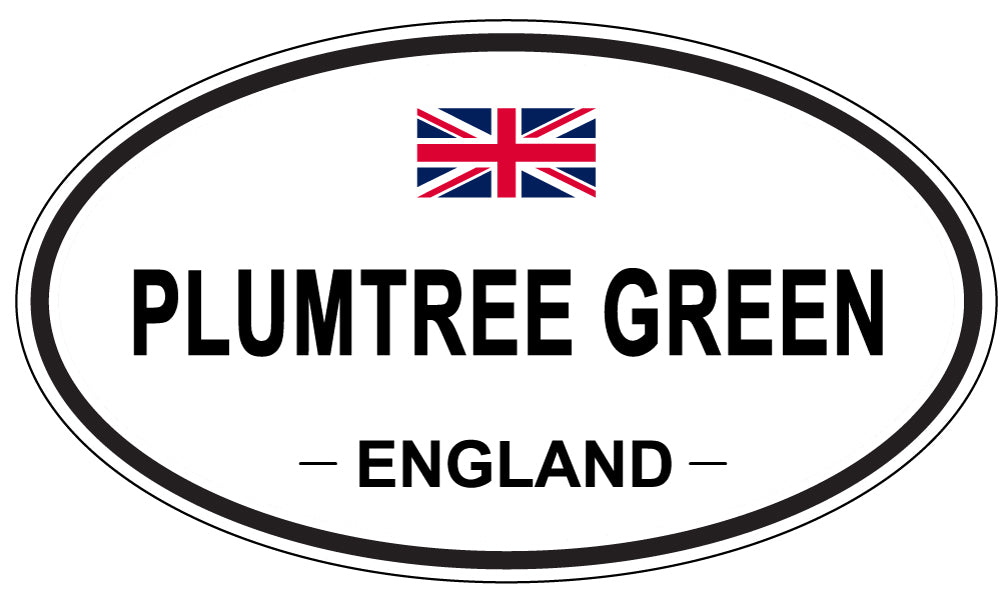 PLUMTREE GREEN, ENGLAND - Oval Sticker