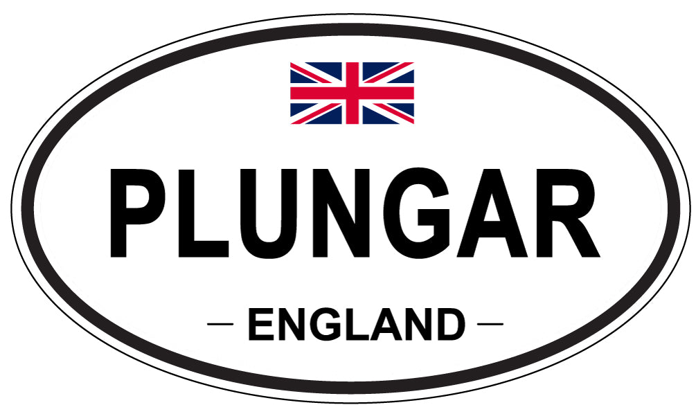 PLUNGAR, ENGLAND - Oval Sticker
