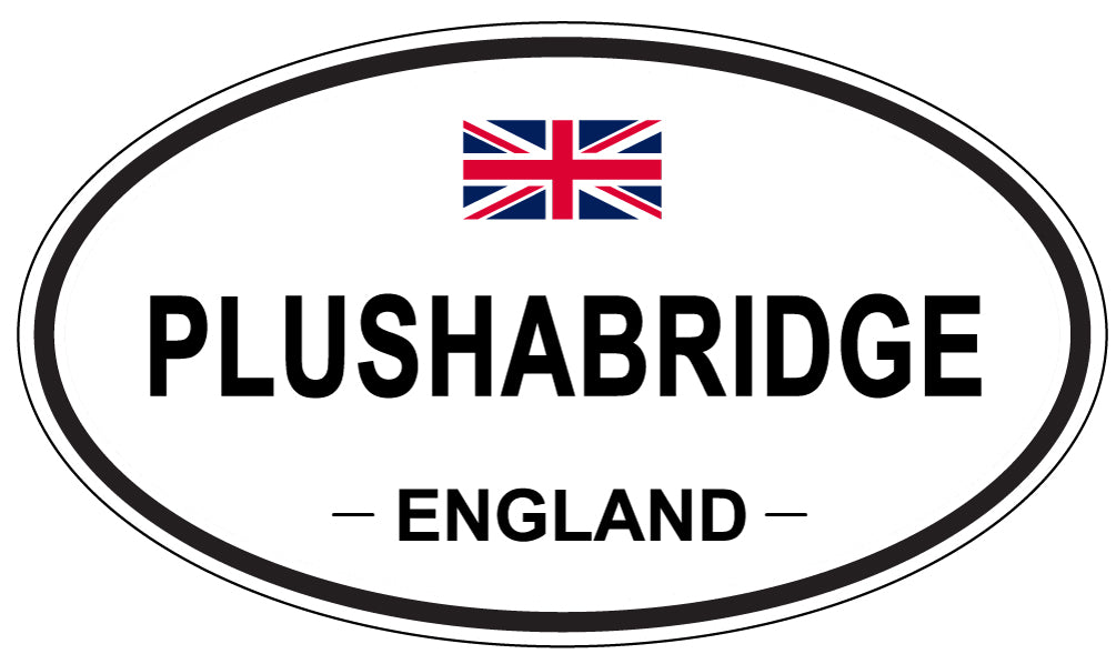 PLUSHABRIDGE, England - Oval Magnet