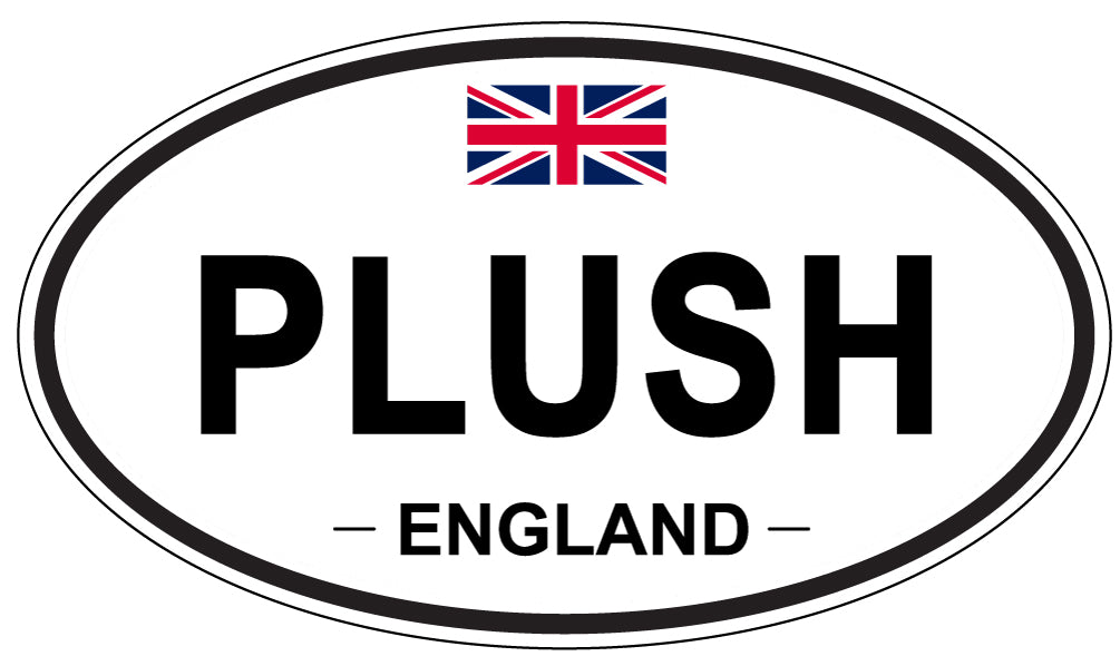PLUSH, England - Oval Magnet