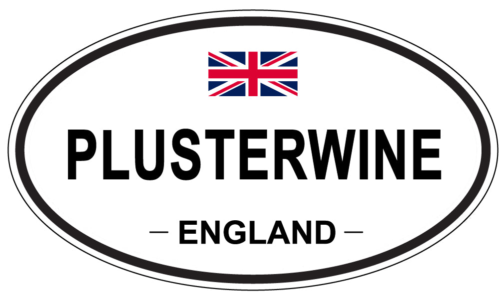 PLUSTERWINE, England - Oval Magnet
