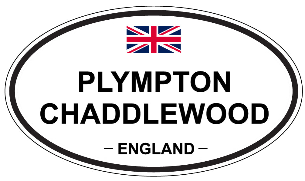 PLYMPTON CHADDLEWOOD, ENGLAND - Oval Sticker