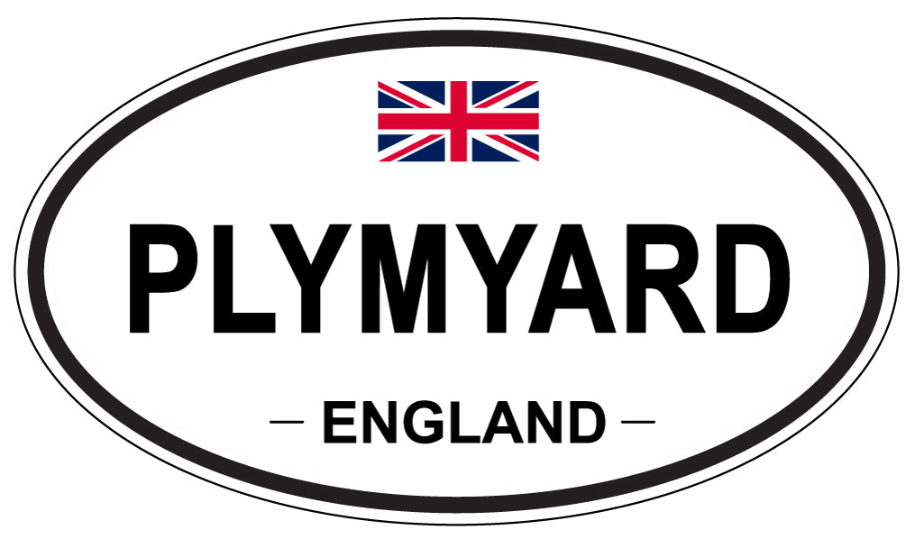 PLYMYARD, ENGLAND - Oval Sticker