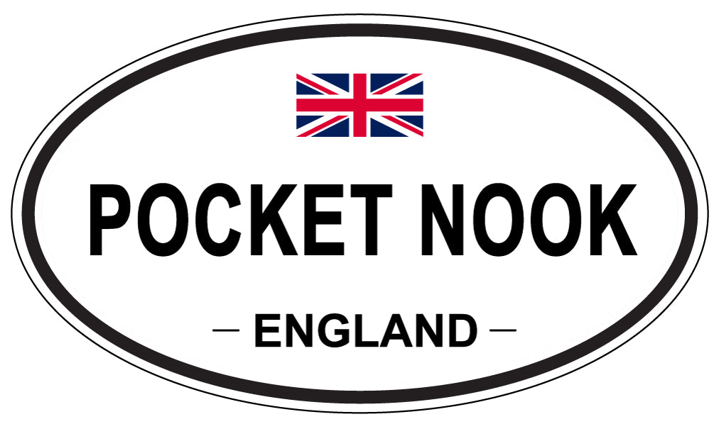 POCKET NOOK, England - Oval Magnet