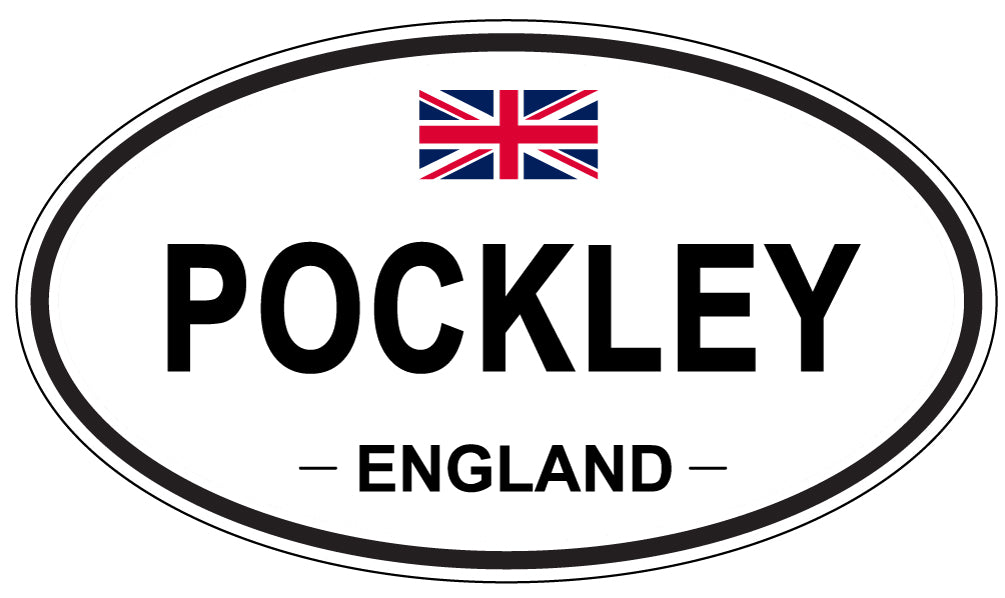 POCKLEY, ENGLAND - Oval Sticker