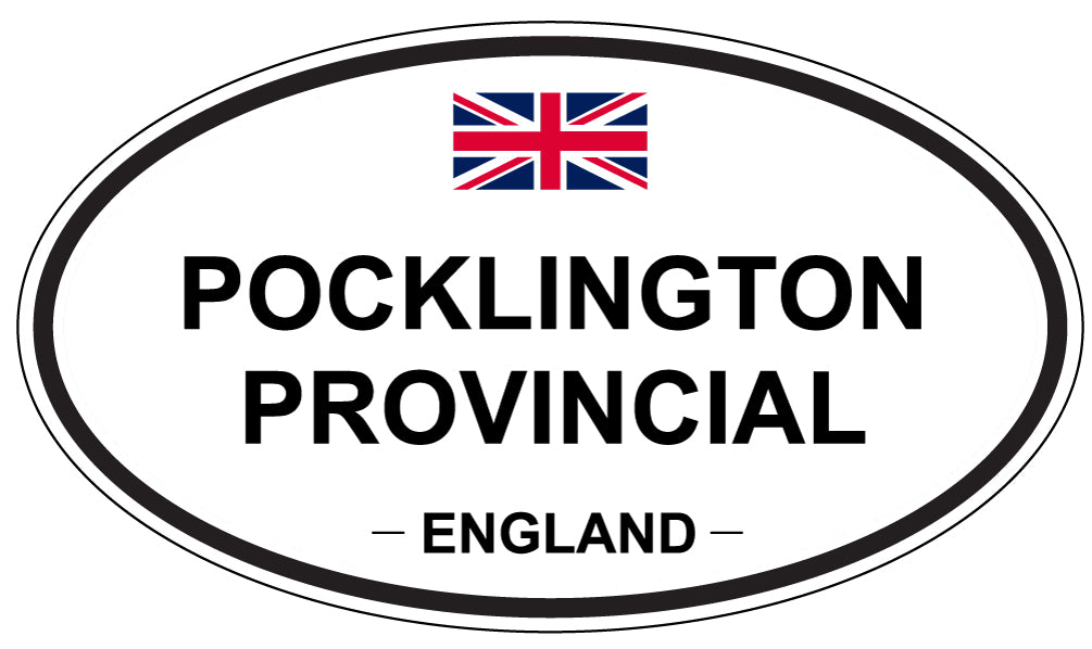 POCKLINGTON PROVINCIAL, ENGLAND - Oval Sticker