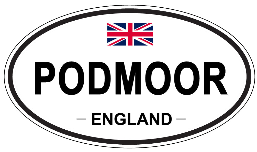 PODMOOR, England - Oval Magnet
