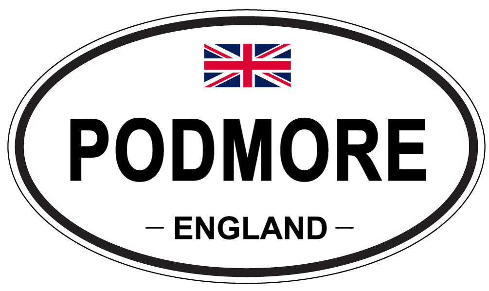 PODMORE, England - Oval Magnet