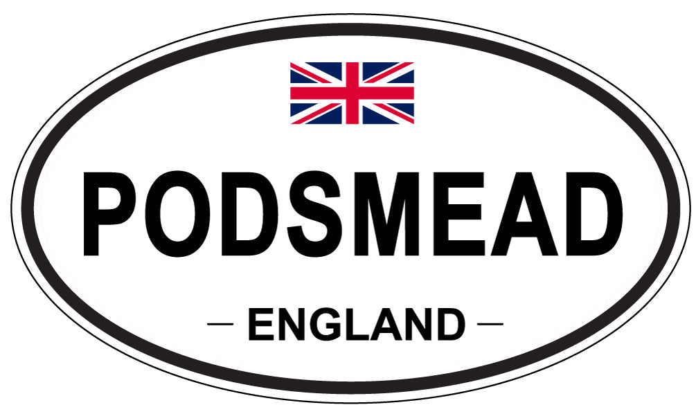PODSMEAD, ENGLAND - Oval Sticker
