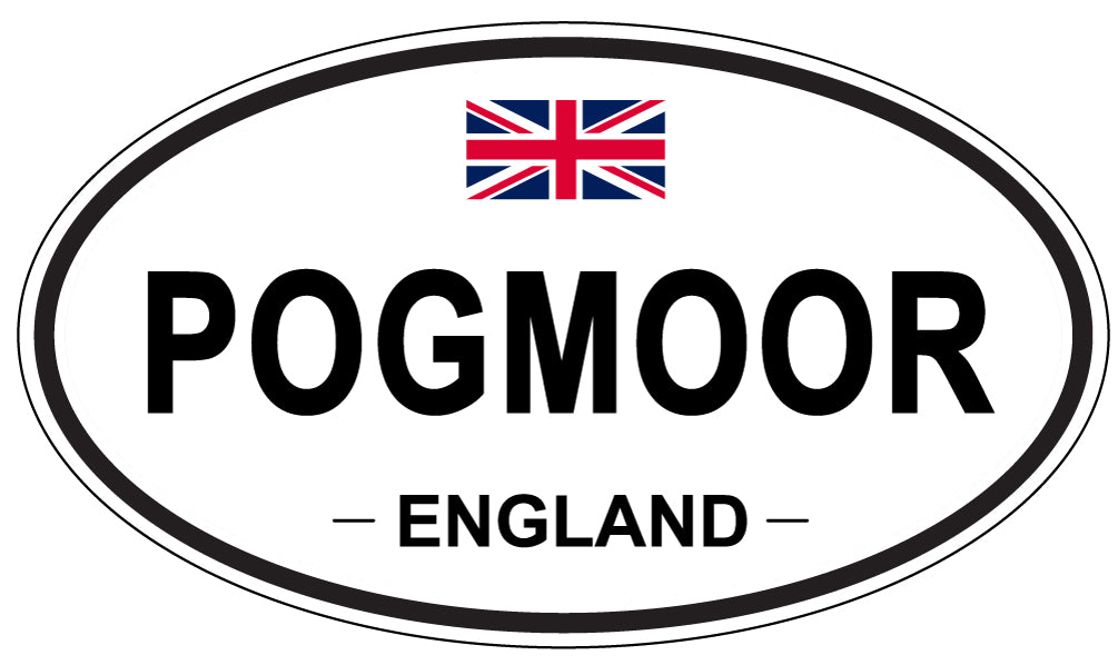 POGMOOR, England - Oval Magnet