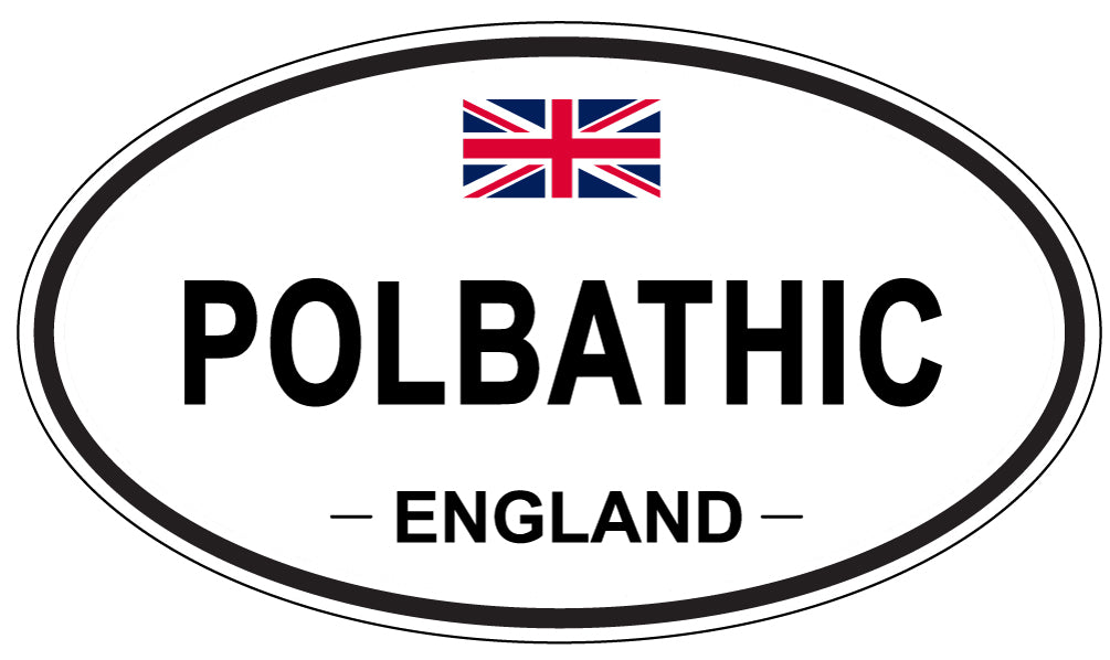 POLBATHIC, England - Oval Magnet