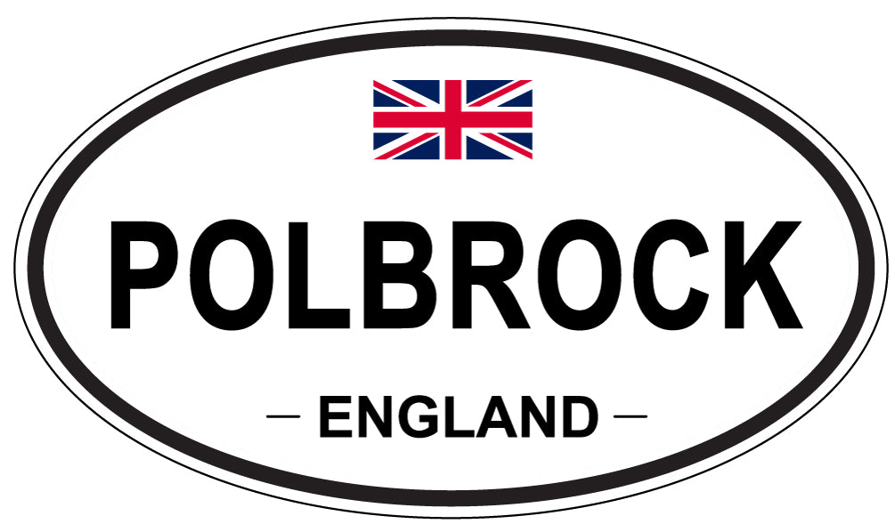 POLBROCK, England - Oval Magnet