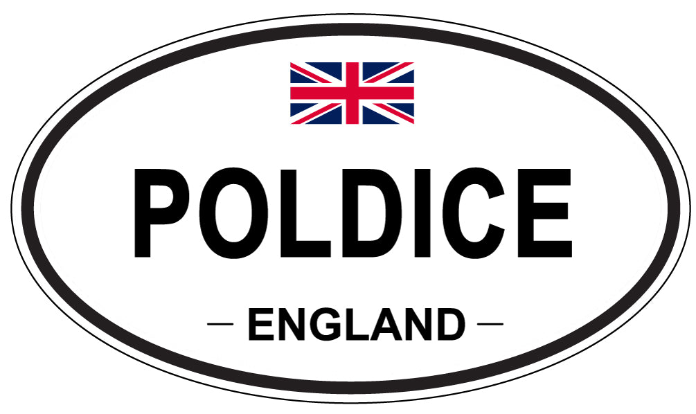 POLDICE, ENGLAND - Oval Sticker