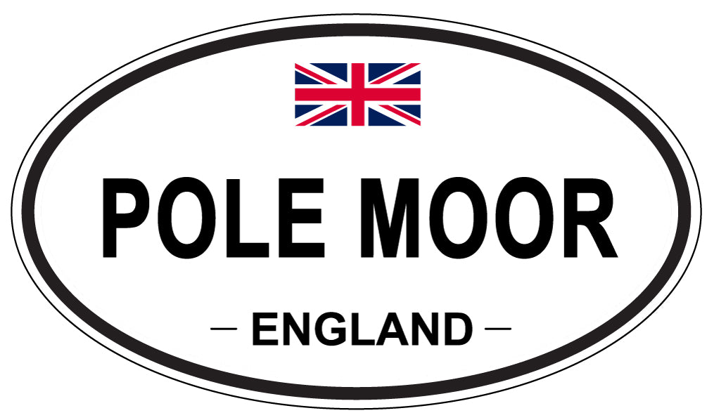 POLE MOOR, England - Oval Magnet