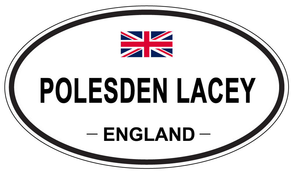 POLESDEN LACEY, ENGLAND - Oval Sticker