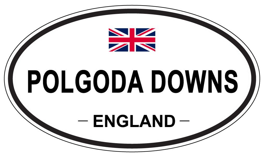 POLGODA DOWNS, ENGLAND - Oval Sticker