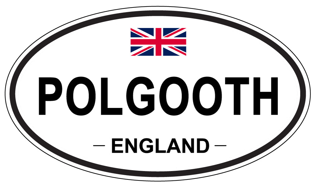 POLGOOTH, ENGLAND - Oval Sticker