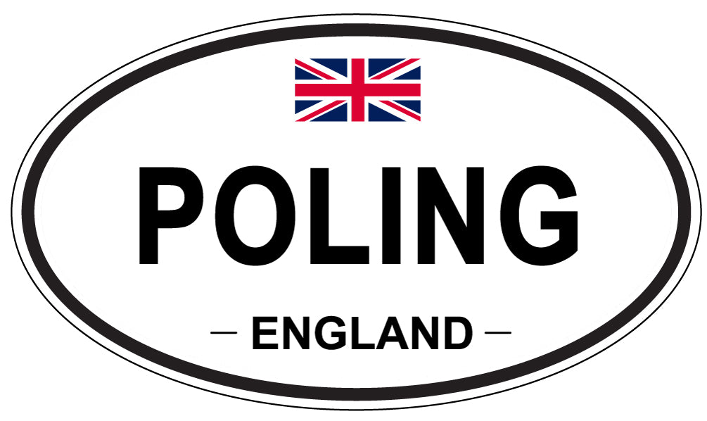 POLING, England - Oval Magnet