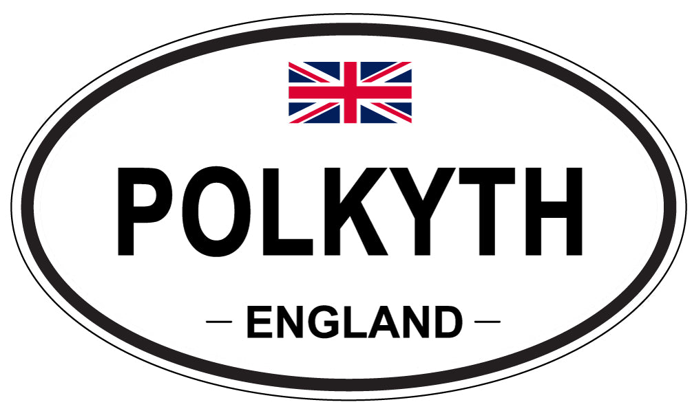 POLKYTH, ENGLAND - Oval Sticker