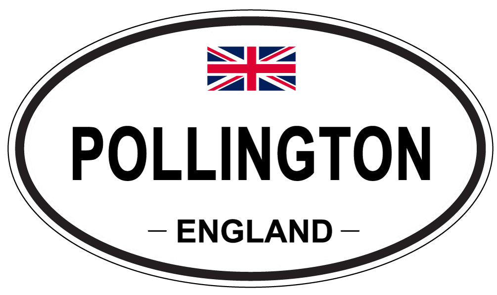 POLLINGTON, ENGLAND - Oval Sticker