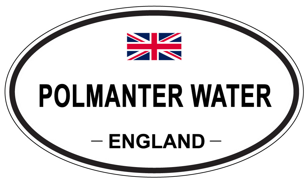 POLMANTER WATER, ENGLAND - Oval Sticker
