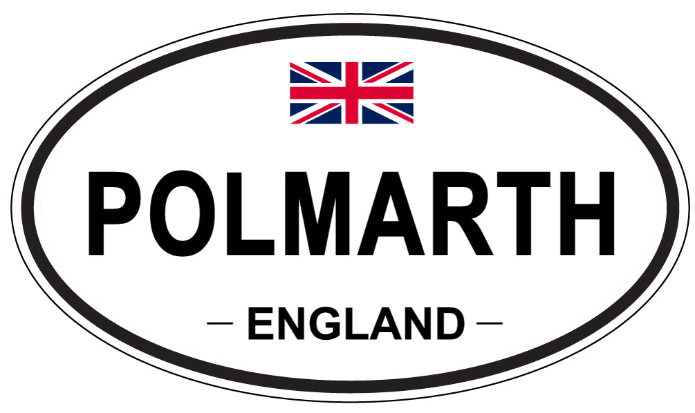 POLMARTH, England - Oval Magnet