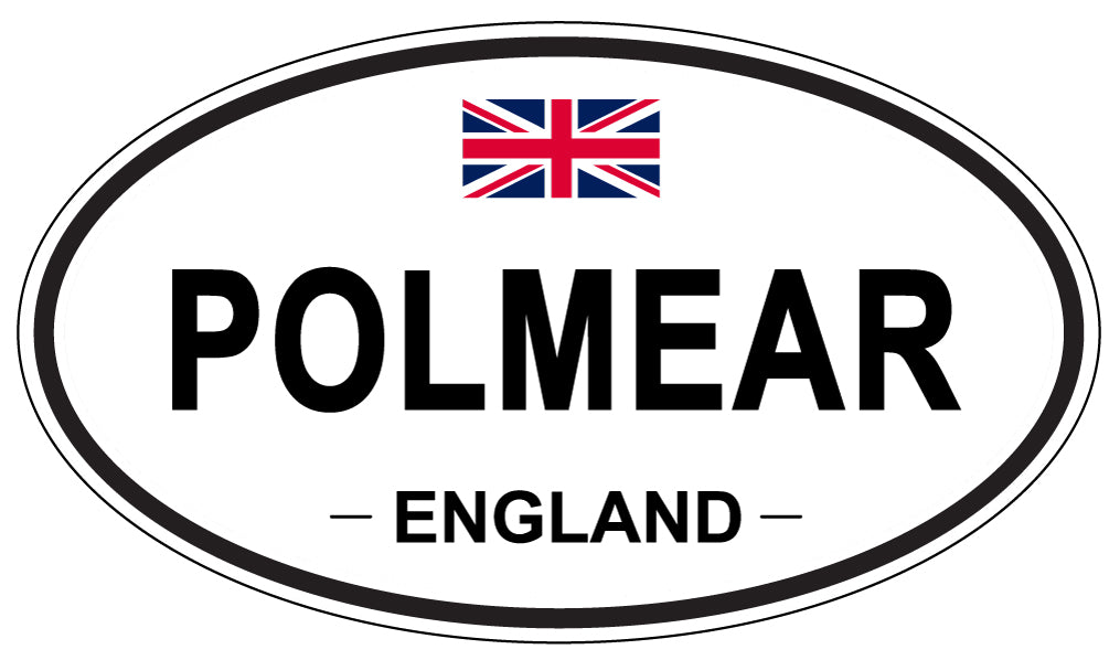 POLMEAR, ENGLAND - Oval Sticker