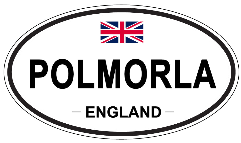 POLMORLA, ENGLAND - Oval Sticker
