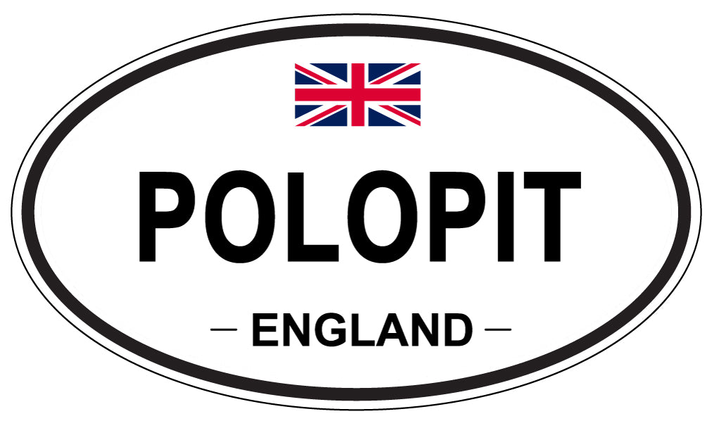 POLOPIT, ENGLAND - Oval Sticker
