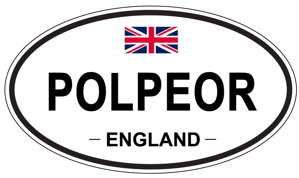 POLPEOR, England - Oval Magnet