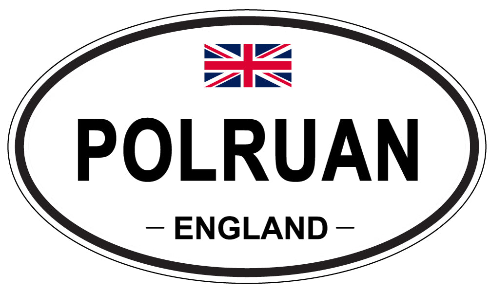 POLRUAN, England - Oval Magnet
