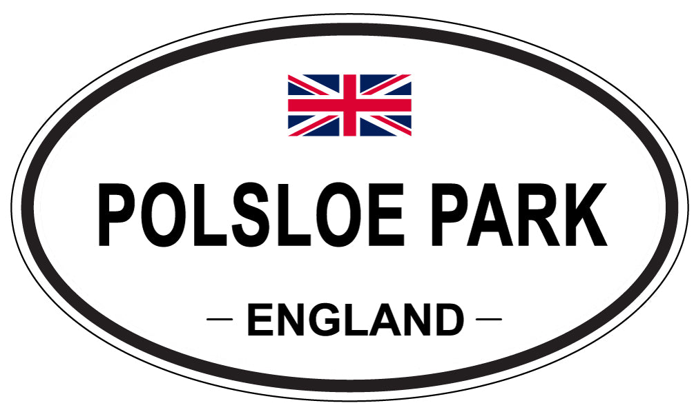 POLSLOE PARK, ENGLAND - Oval Sticker