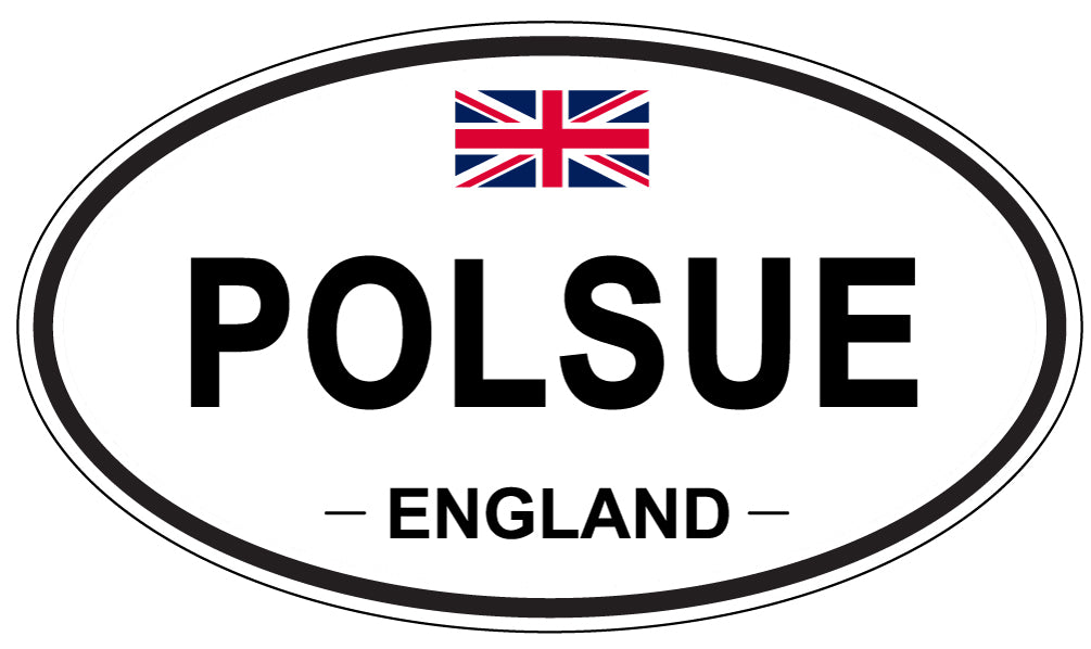 POLSUE, England - Oval Magnet