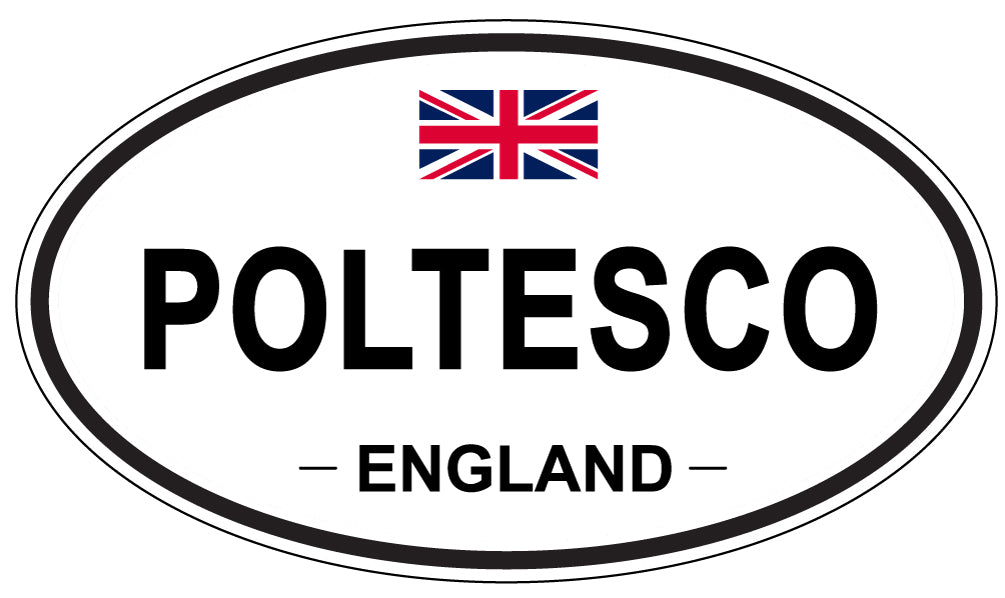 POLTESCO, England - Oval Magnet