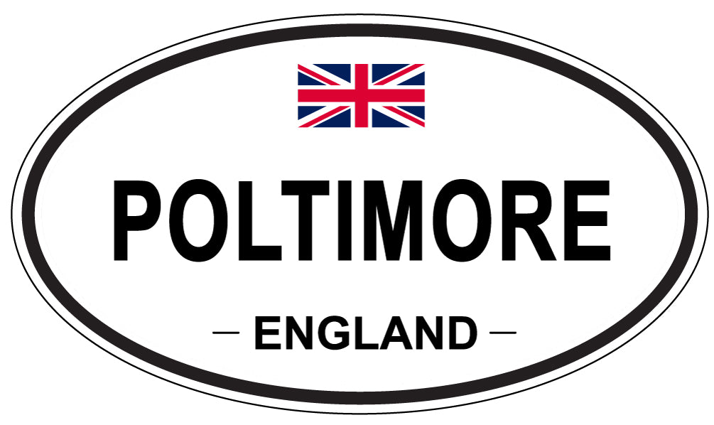 POLTIMORE, ENGLAND - Oval Sticker