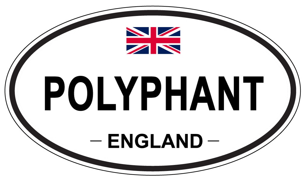 POLYPHANT, ENGLAND - Oval Sticker