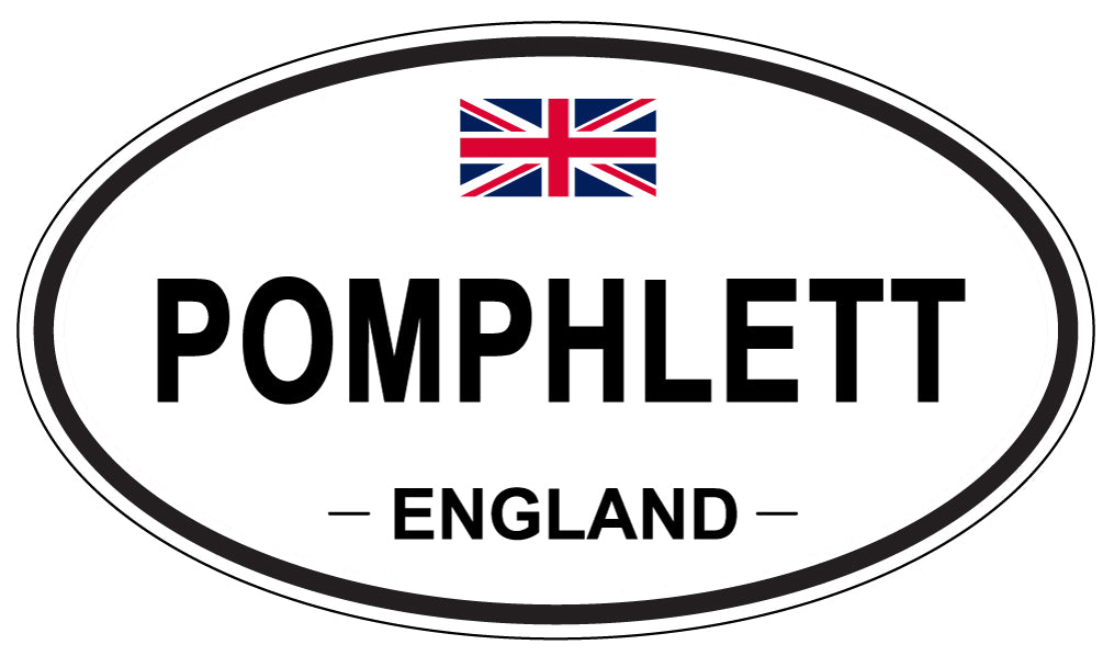 POMPHLETT, England - Oval Magnet