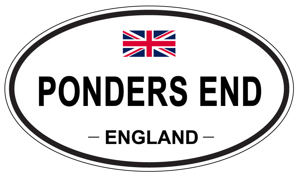 PONDERS END, ENGLAND - Oval Sticker