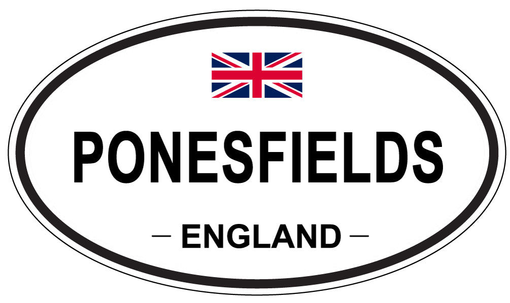 PONESFIELDS, England - Oval Magnet