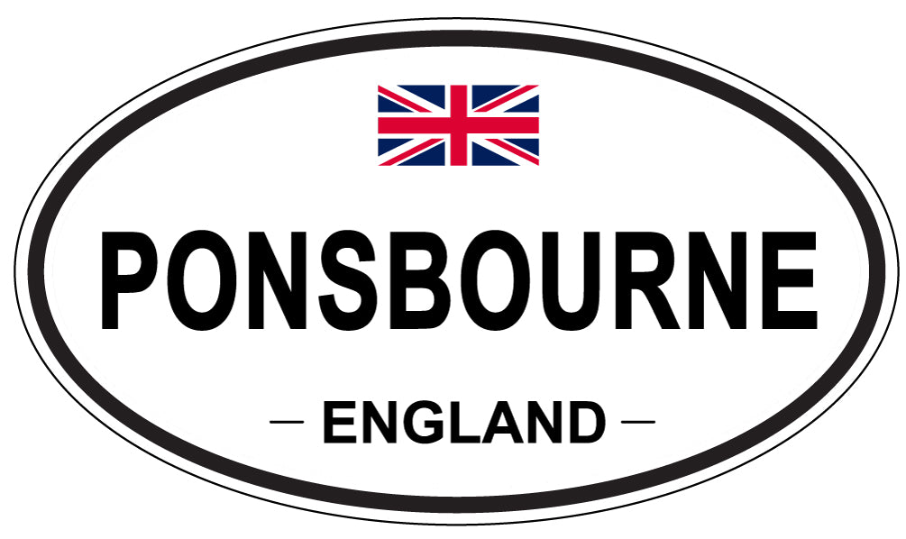 PONSBOURNE, England - Oval Magnet