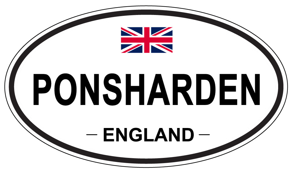 PONSHARDEN, England - Oval Magnet
