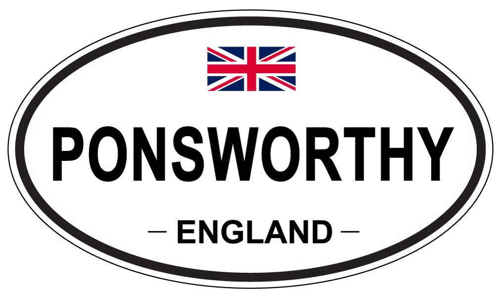 PONSWORTHY, England - Oval Magnet