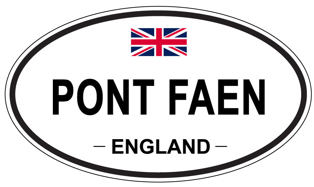 PONT FAEN, England - Oval Magnet
