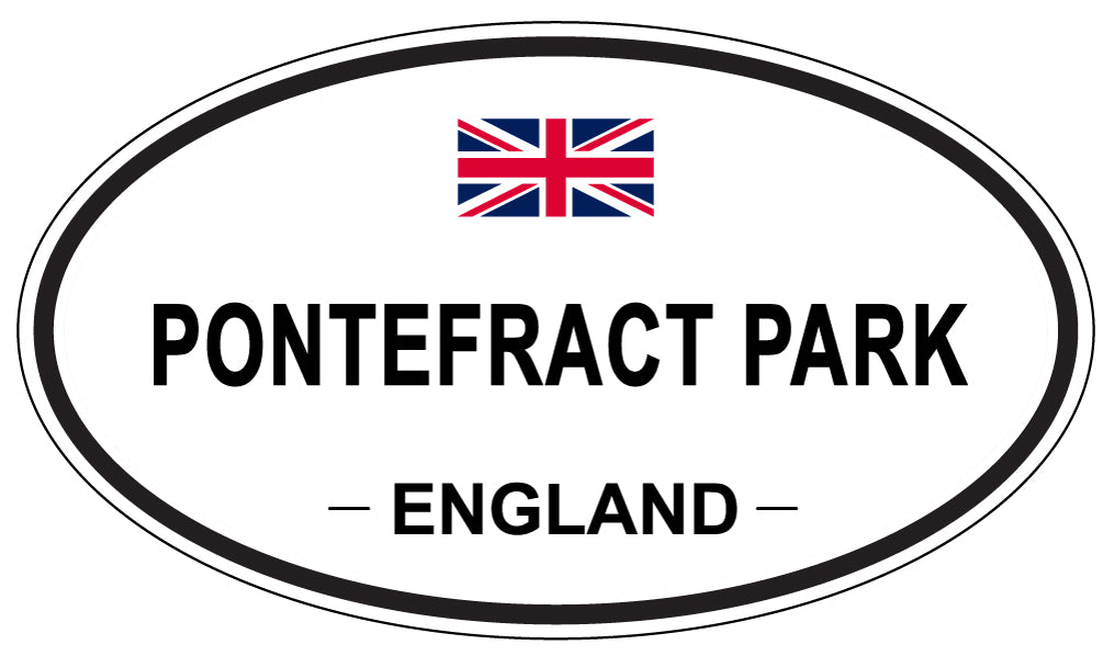 PONTEFRACT PARK, ENGLAND - Oval Sticker